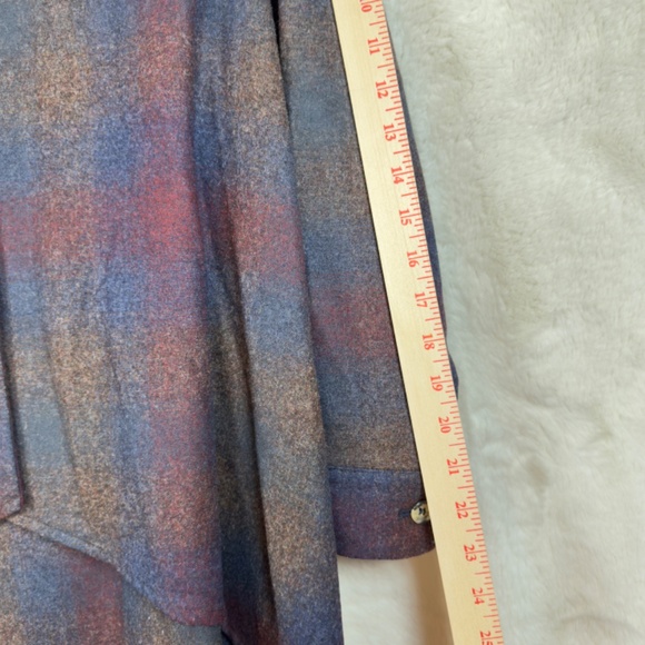 A0092 PANDLETON OPENING CEREMONY PLAID CAPE /JACKET/LIGHT WOOL COAT M - Picture 10 of 11